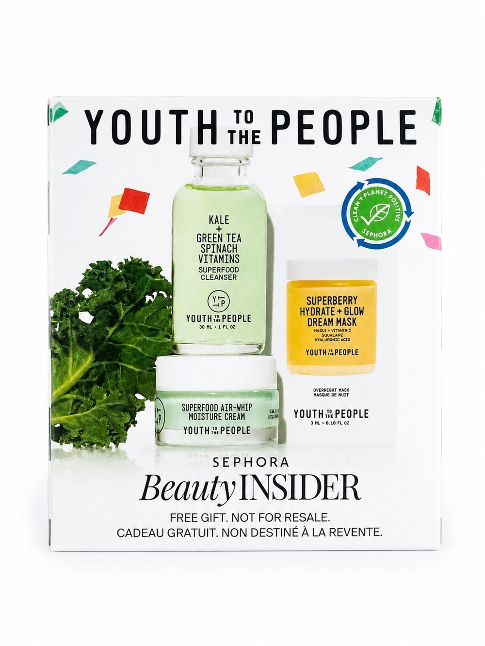 Youth To The People Sephora Beauty Insider Skincare Set NIB Travel Size Gift